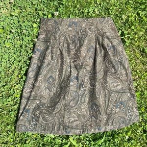 Green Paisley Skirt